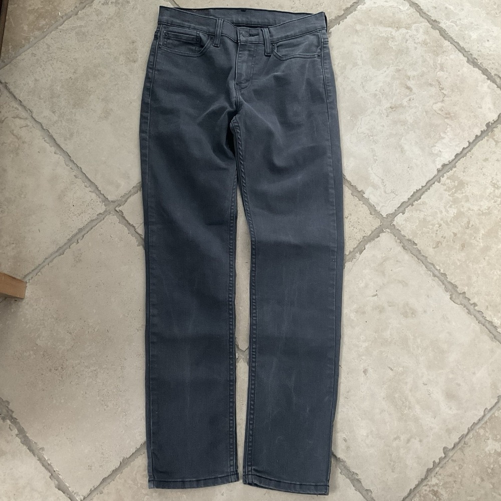 Levis 511 Gray Jeans Mens 29 x 31 Gray Denim Slim Straight Stretch Y2K‎ Grunge